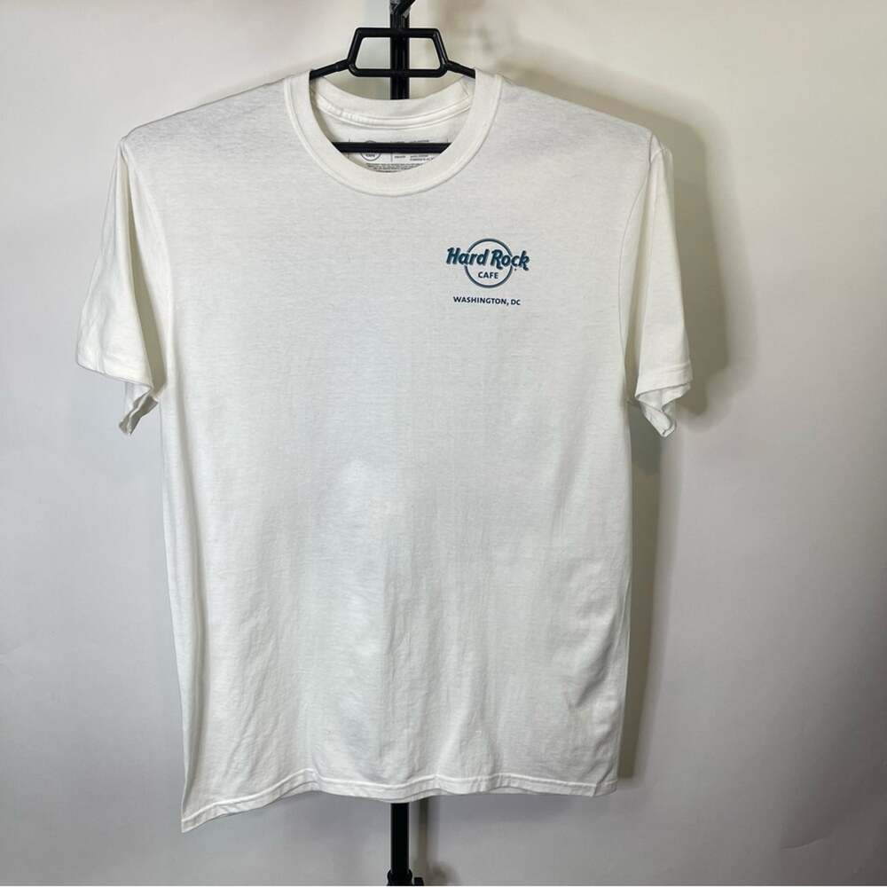 Hard Rock Cafe Washington DC White Shirt Size Large Men’s